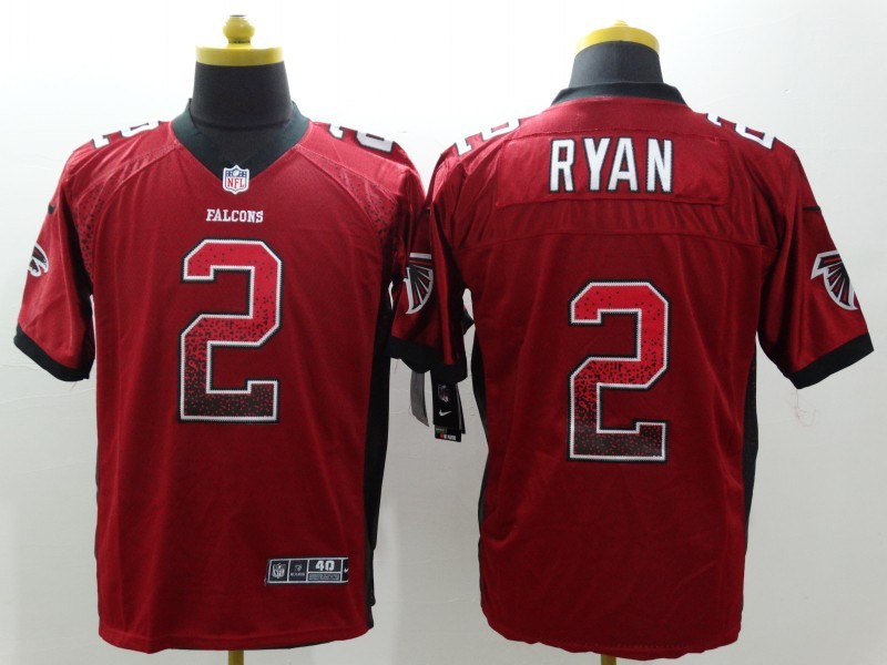 Men's Atlanta Falcons Matt Ryan #2 Red Jersey